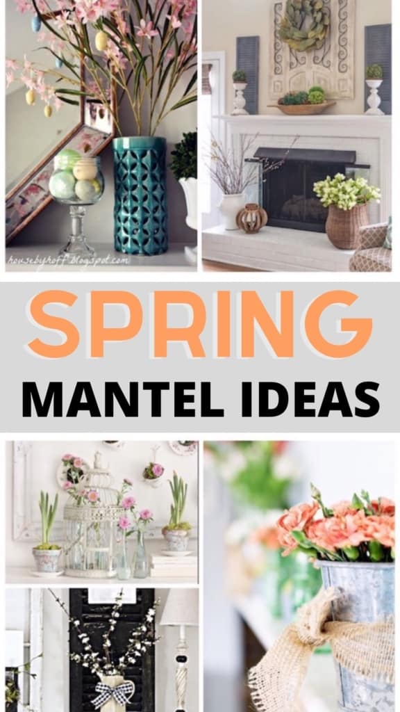 Here are 13 of my favorite Spring mantel decorating ideas that will work for any number of different decor tastes and styles!