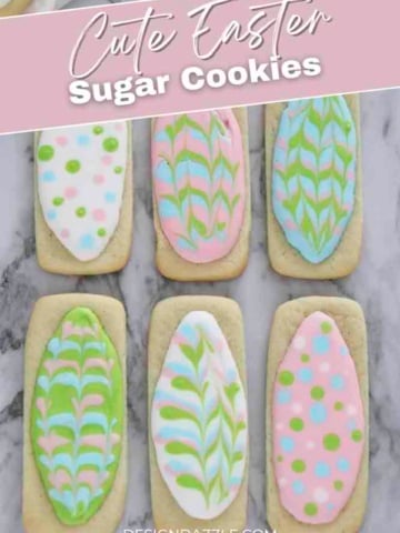 Cute easter sugar cookies