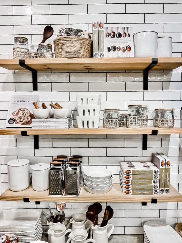 Beautiful Accessories To Help Style Your Open Kitchen Shelves
