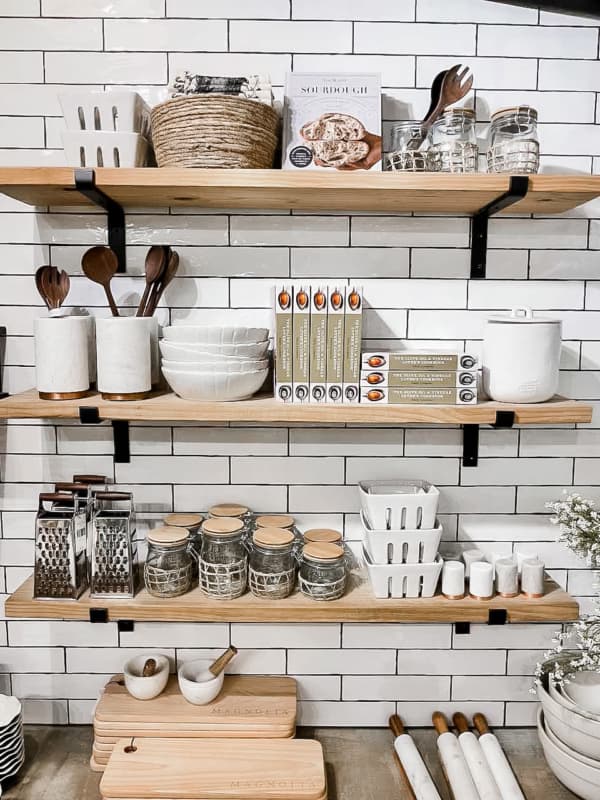 Beautiful Accessories To Help Style Your Open Kitchen Shelves