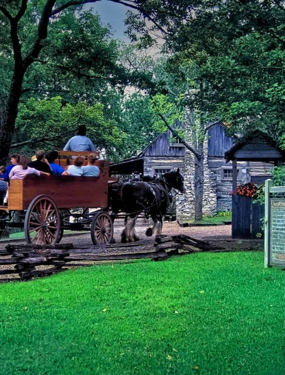 Horse Drawn Wagon at Shepherd of the Hills Horse Drawn Wagon at Shepherd of the Hills