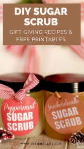 Who wouldn't love to receive darling, scented sugar scrubs as a present? Sugar scrubs smell yummy and make your skin feel silky smooth #DIY #crafts