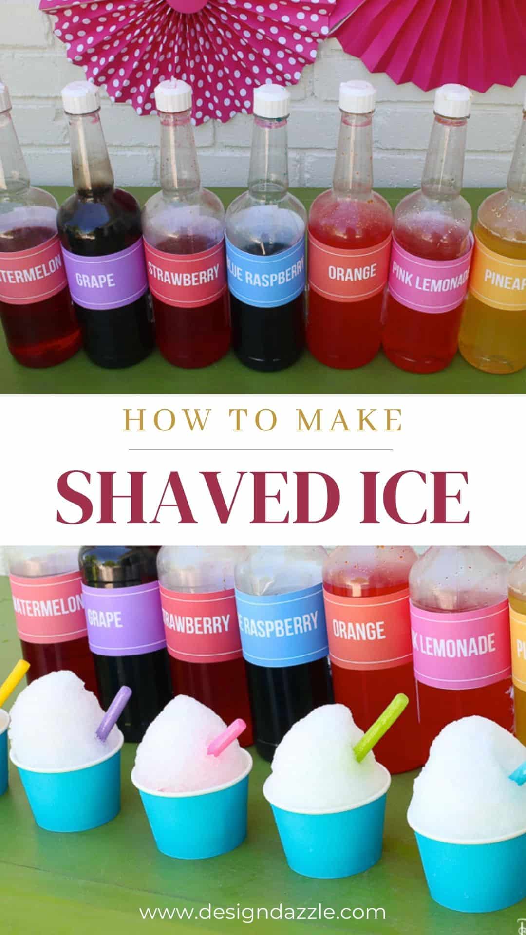 How To Make Shaved Ice Design Dazzle