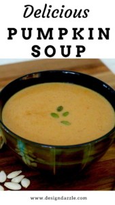 My recipe for pumpkin soup is a hearty old-fashioned favorite soup, with flavors of tomato – almost like a Pumpkin/Tomato Soup! #recipes #easyrecipe