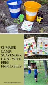 Indoor/outdoors Scavenger Hunt with FREE Printables that your kids will love #summeractivities #summercampthemes #summercrafts #campingcrafts #summercampideas #scavengerhuntideas