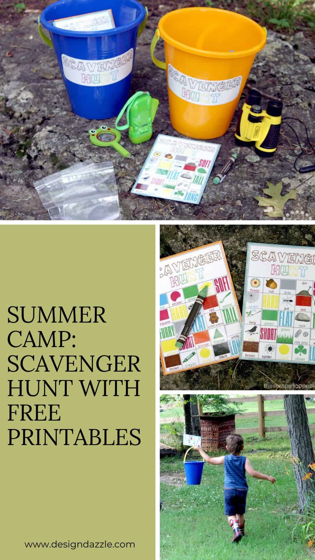 Summer Camp: Scavenger Hunt with FREE Printables - Design Dazzle