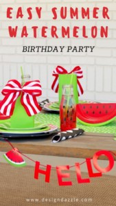 The great thing about this party is even is even if you don't have summer birthday, you can still just celebrate summer by having your kids friends over!