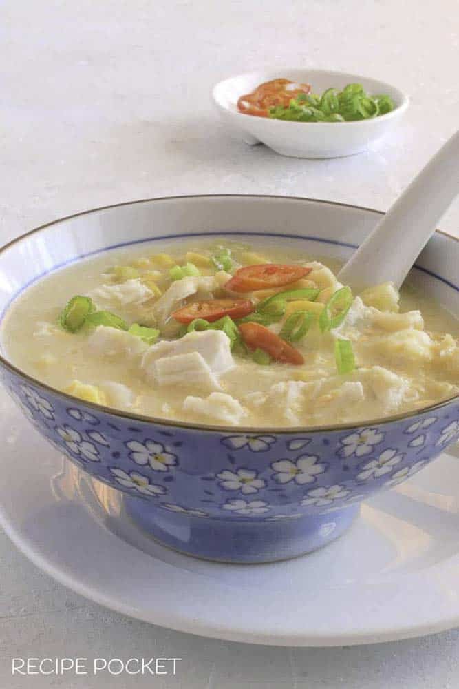 Chinese chicken and corn soup