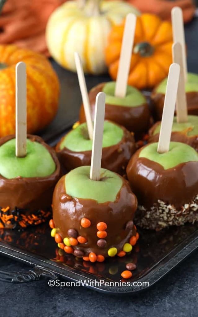 candy dipped Caramel Apples
