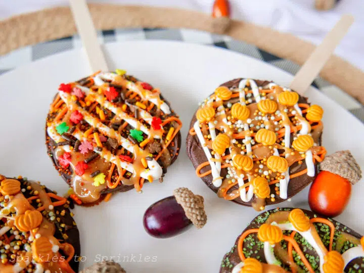 Chocolate Caramel Apple Pops 