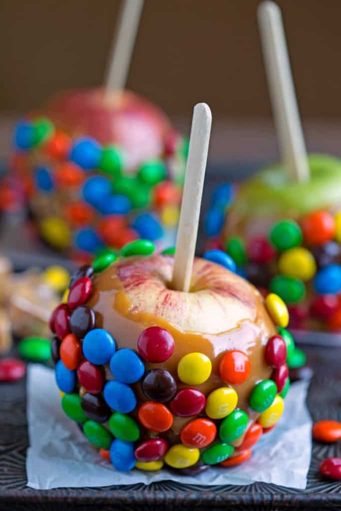 MM caramel apples