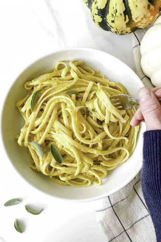 Vegan Pumpkin Alfredo