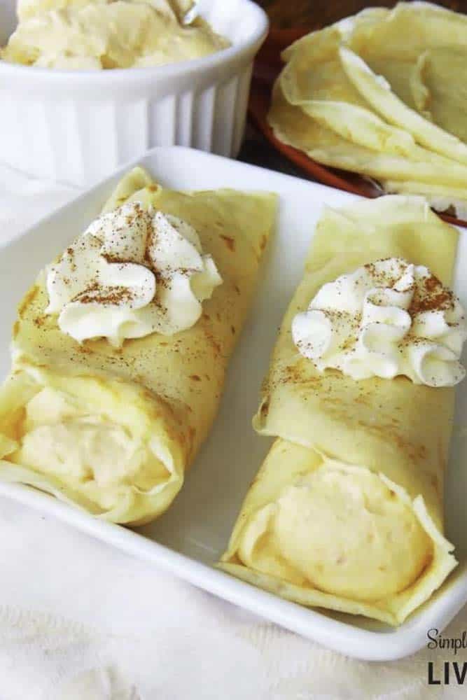 pumpkin crepes