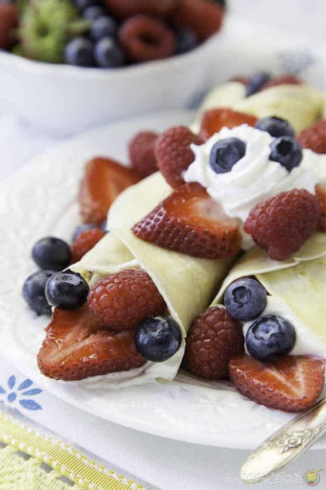 tripple berry crepes