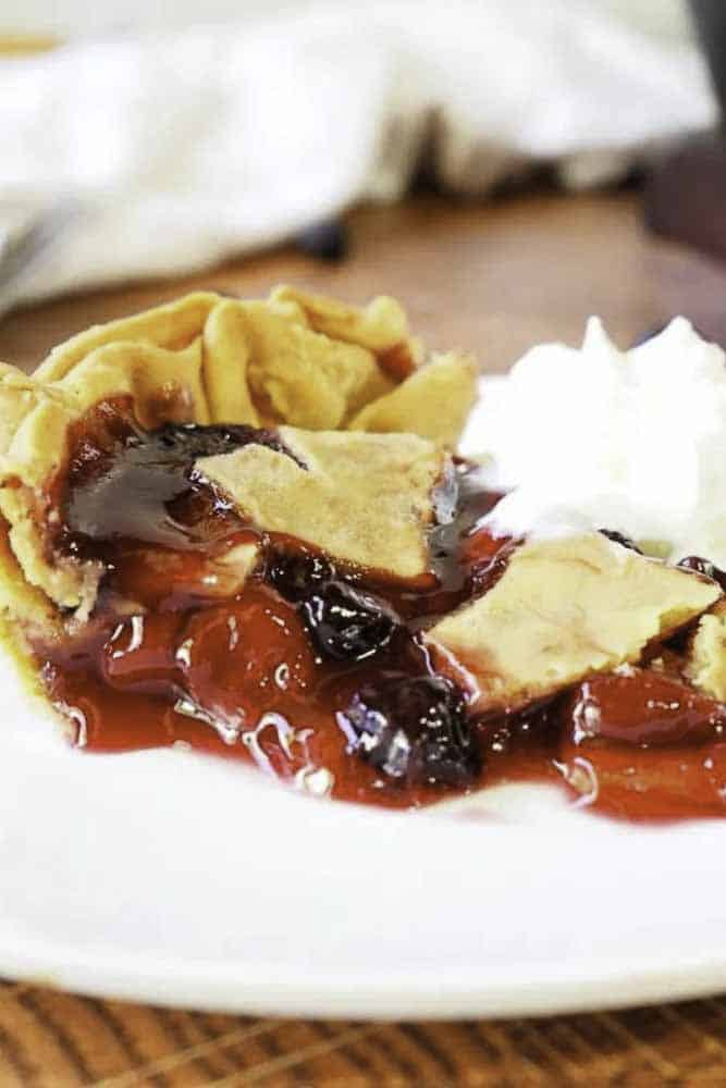 smoked berry cherry pie