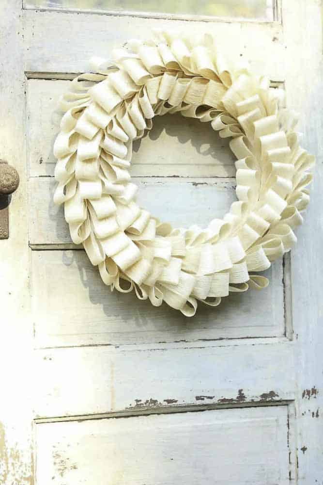 corn husk wreath
