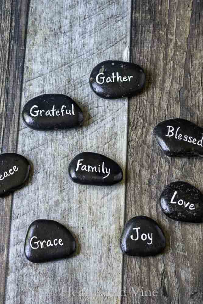 thanksgiving word stones