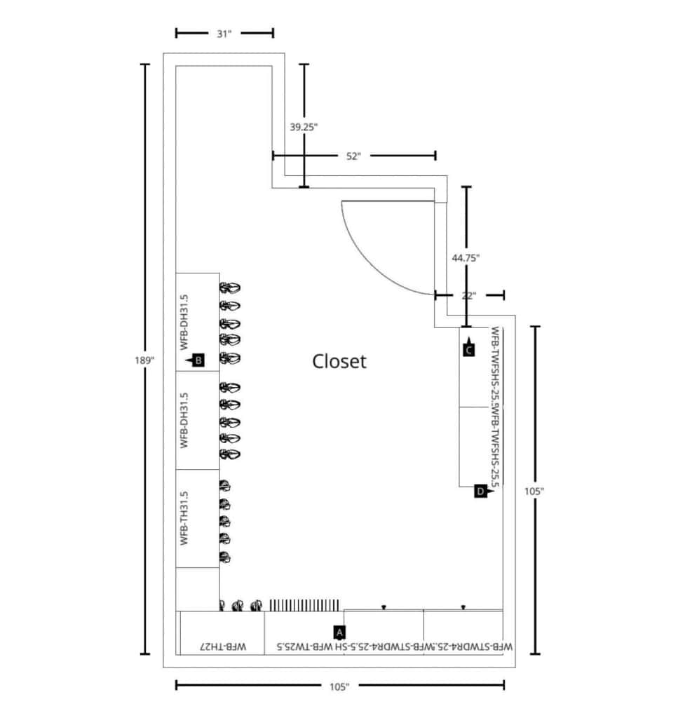 closet planning floorplan