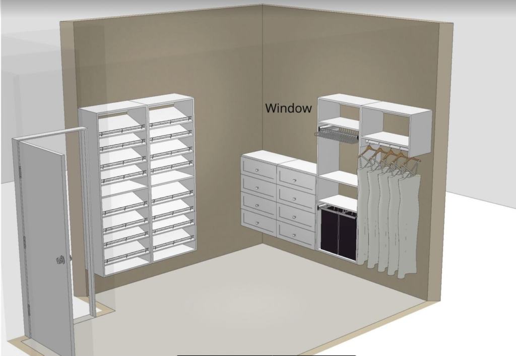 closet planning layout