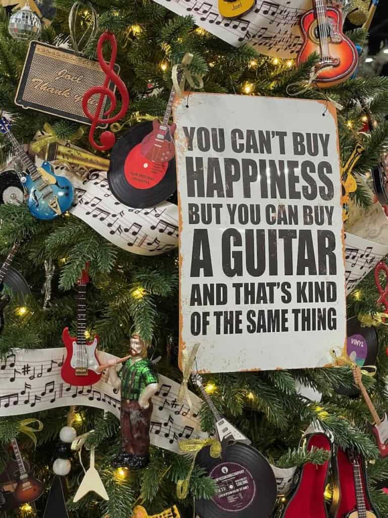 Music themed Christmas tree