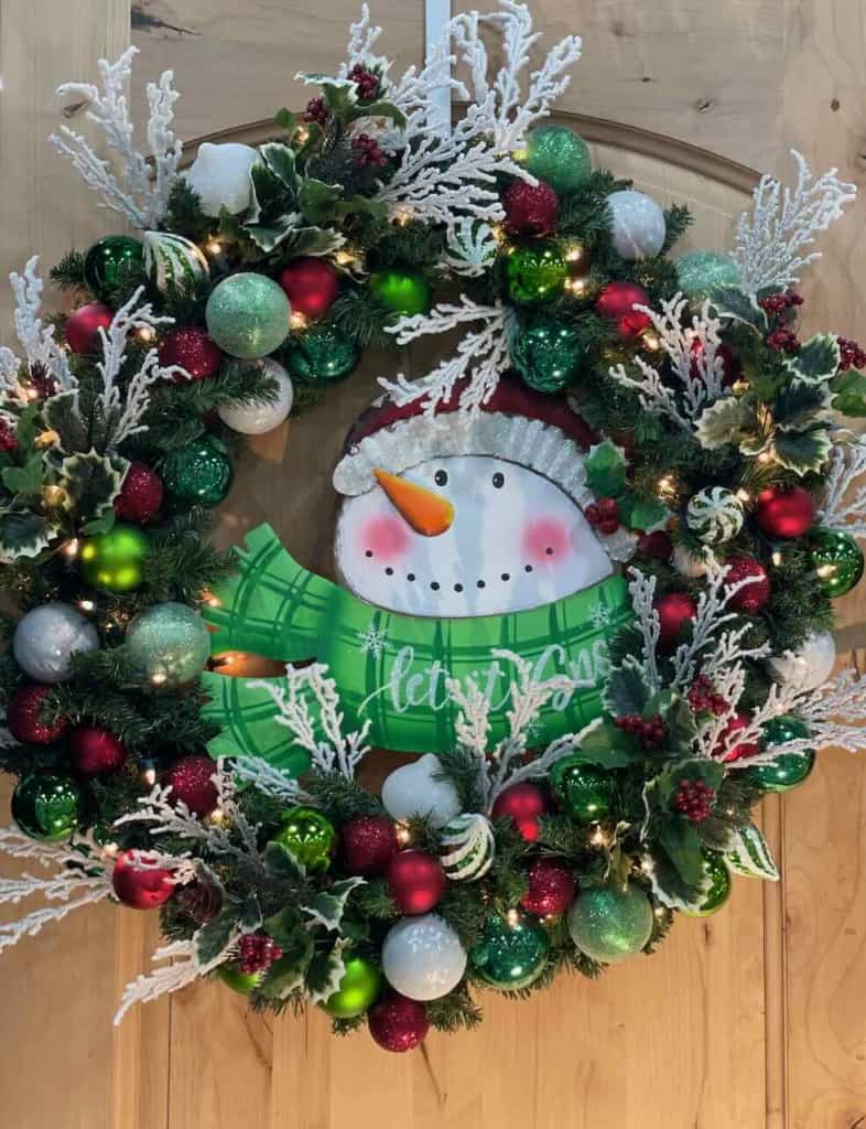 Let It Snow-Man Wreath