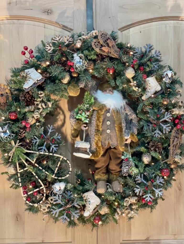 Santa's Cabin Wreath