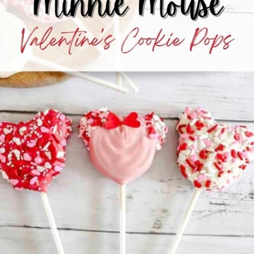 Minnie Mouse Cookie Pops Recipe