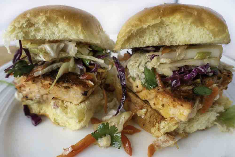 Salmon sliders