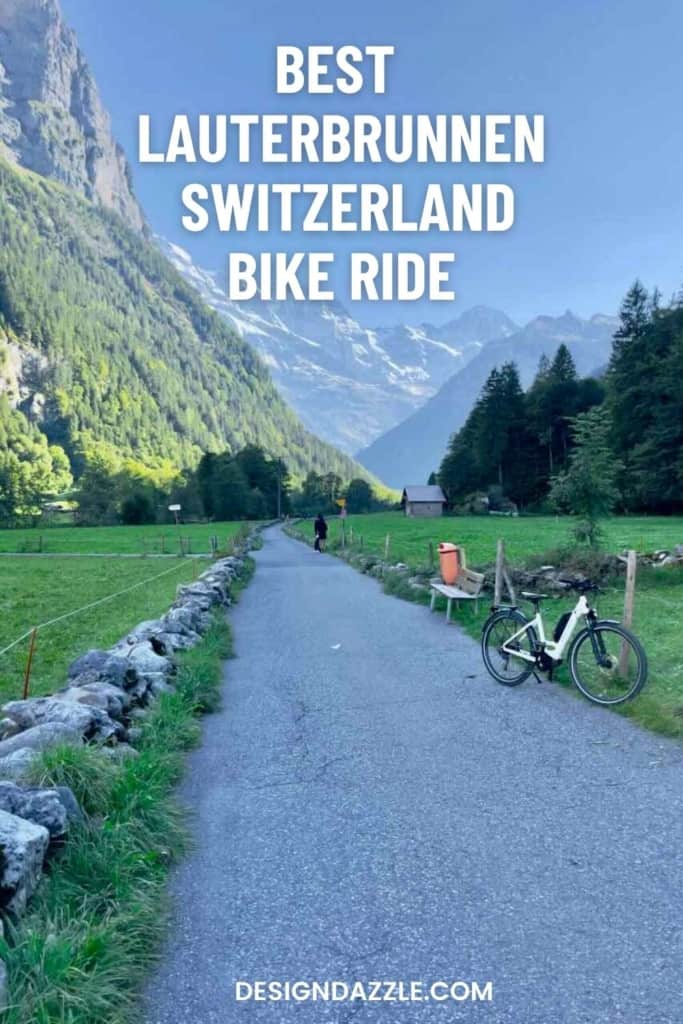 BIKING FROM LAUTERBRUNNEN TO GIMMELWALD AND MURREN