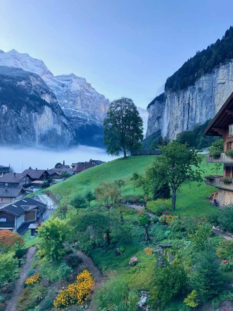 Staubbach Falls Lauterbrunnen area