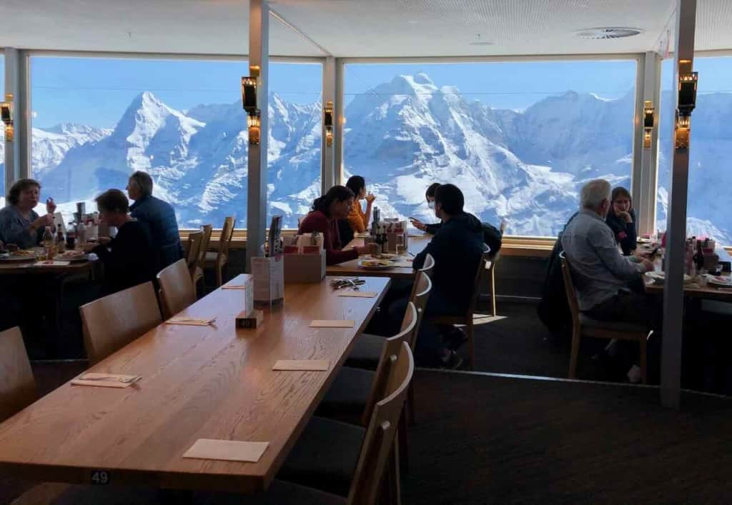 Eat at the Piz Gloria Restaurant