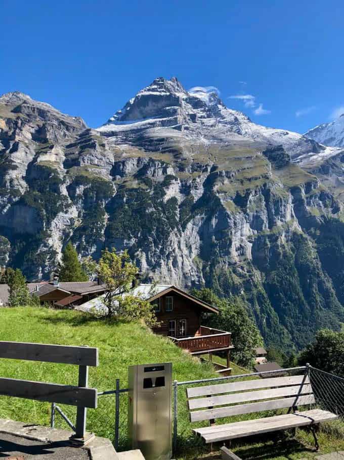 Lauterbrunnen bike ride to Murren