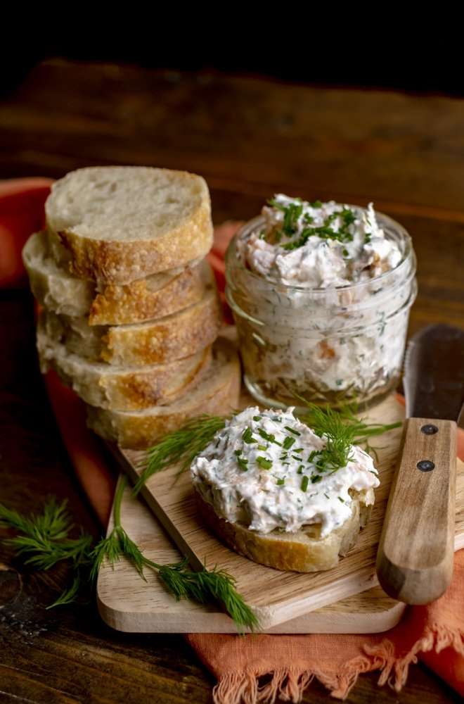 Easy Smoked Trout Dip with Lemon and Dill