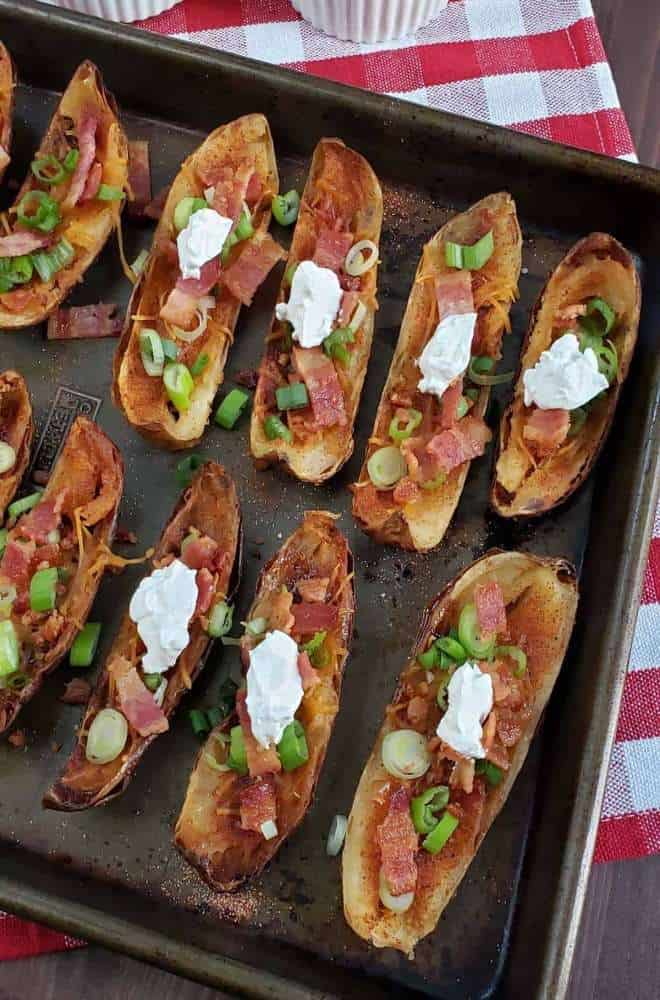 Easy Traeger Smoked Potato Skins