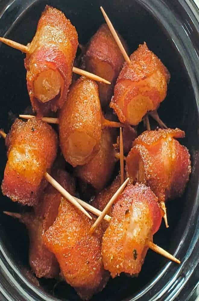 Grilled Bacon Wrapped Water Chestnuts