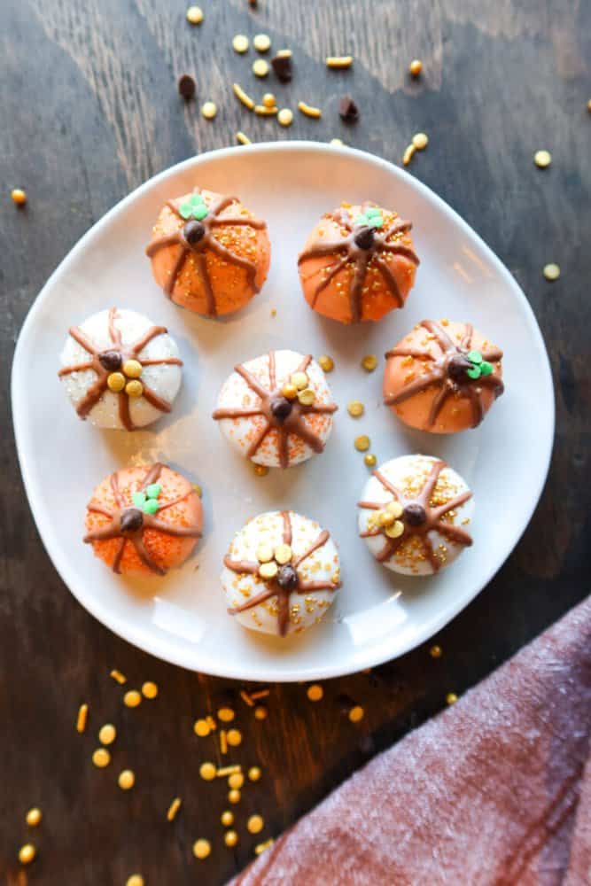 Peanut Butter Chocolate Chip Pumpkin Bites