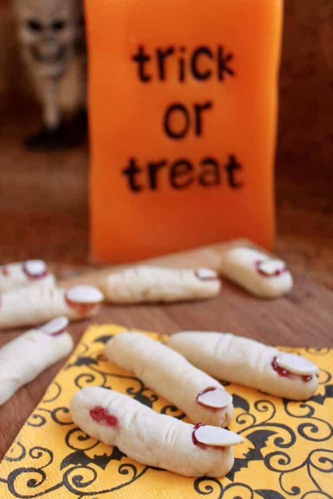 Witches Fingers Halloween Cookies