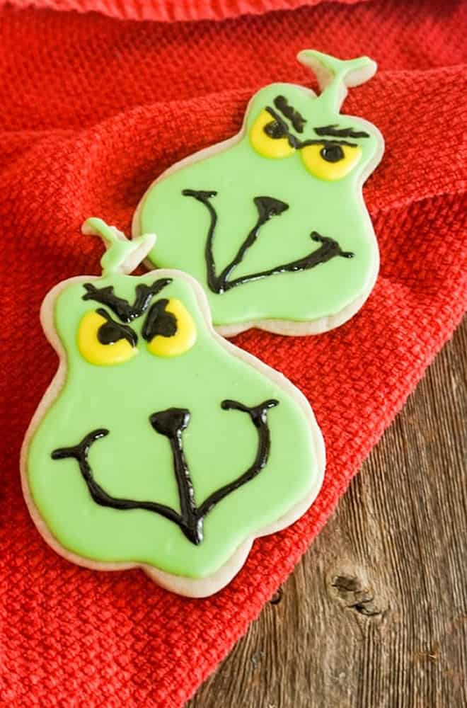 Easy Grinch Cookies