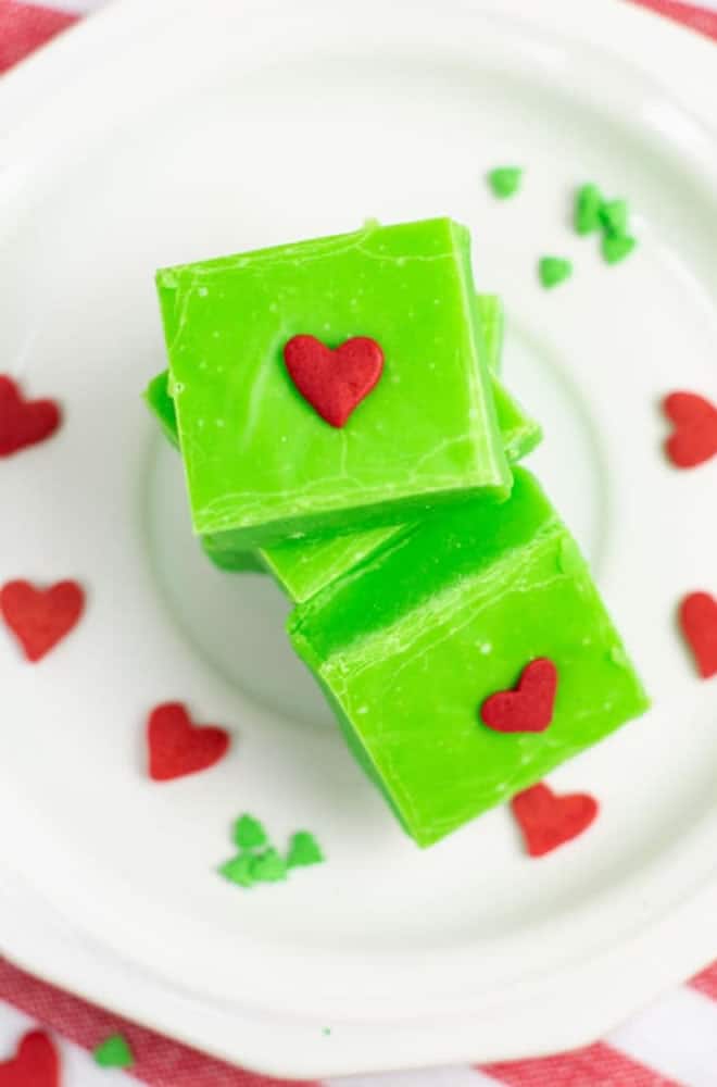 Easy Grinch Fudge