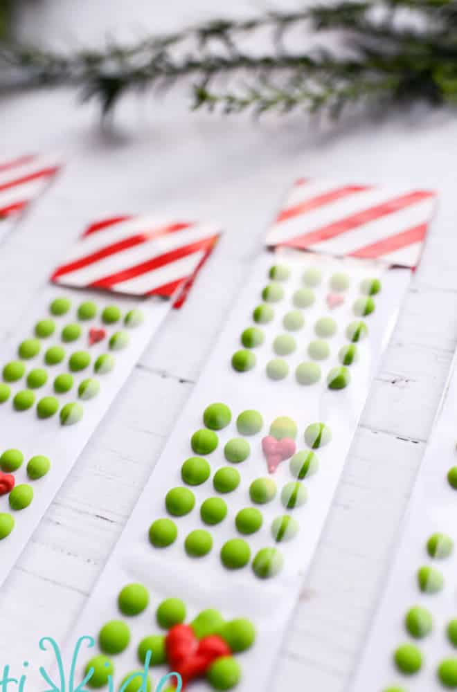 Grinch Candy Buttons for Christmas