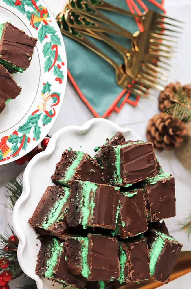 Holiday Mint Brownies