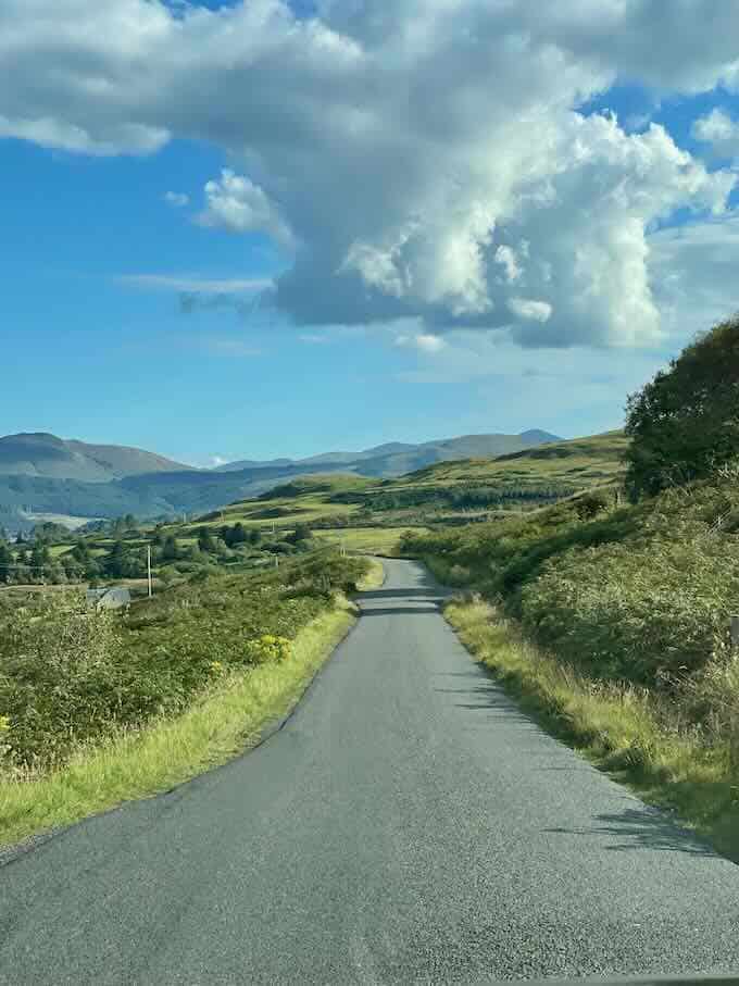One way roads on Isle of mull