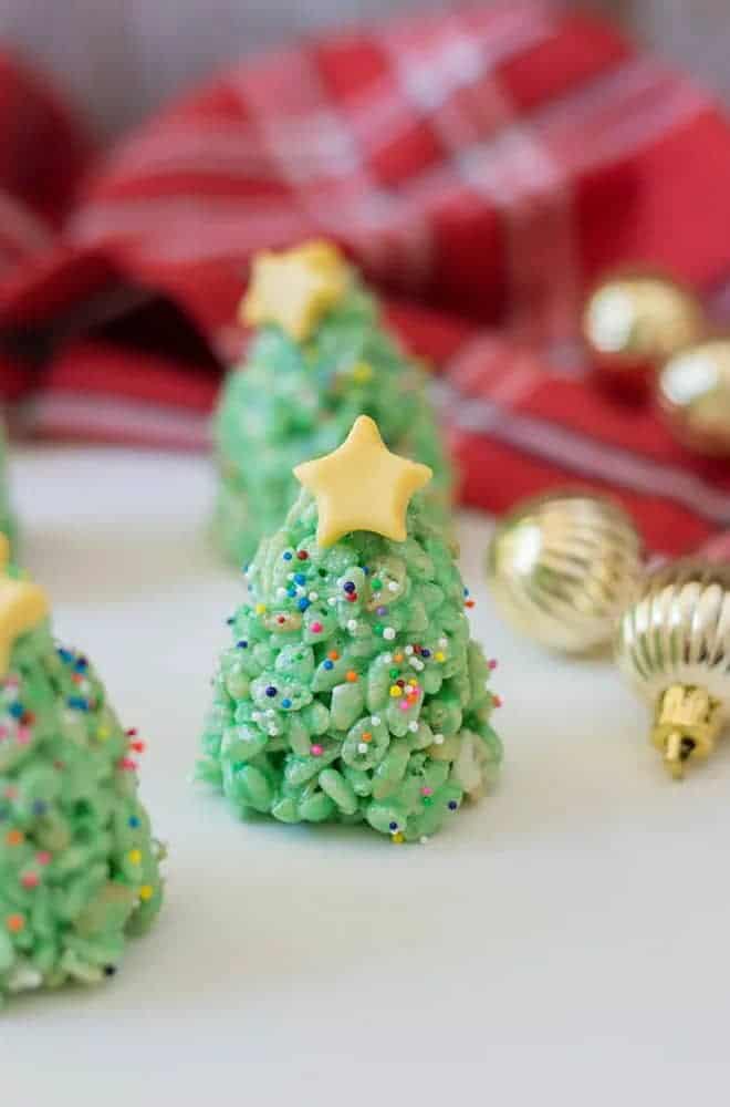 Christmas Tree Rice Crispy Treats Recipe