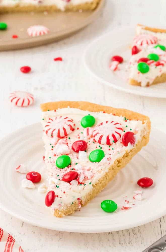 Easy Christmas Sugar Cookie Pizza