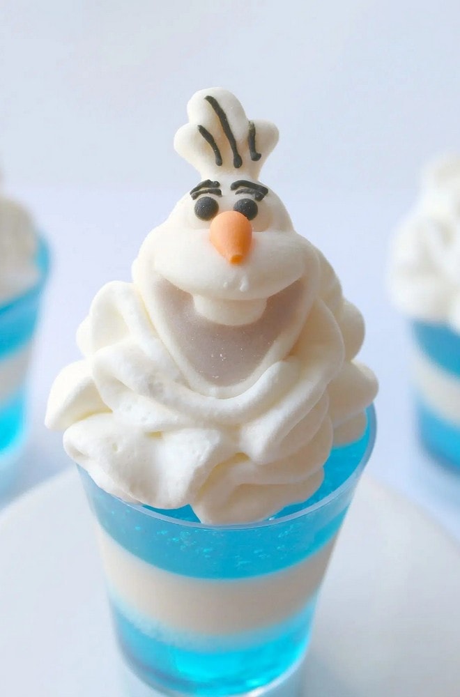 Kids Friendly Olaf Dessert Cups