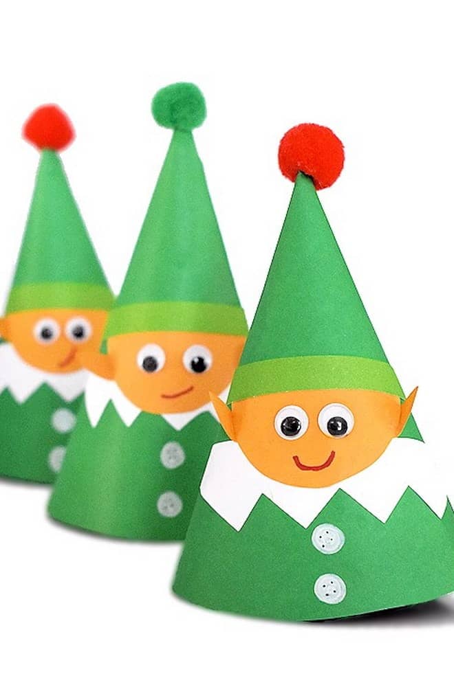 Paper Cone Elf Craft