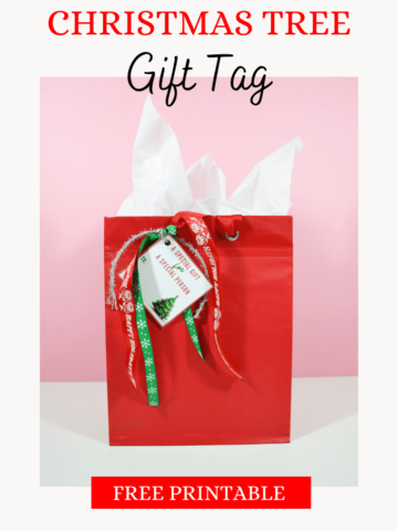 Christmas Tree gift tag