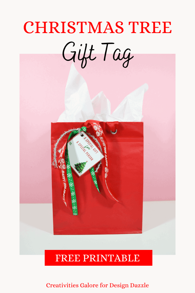 Christmas Tree gift tag