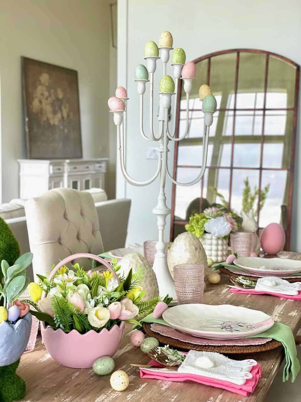 Decorating an Easter Table
