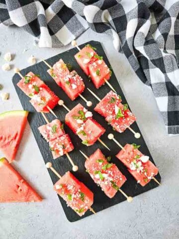 Watermelon Feta Skewers